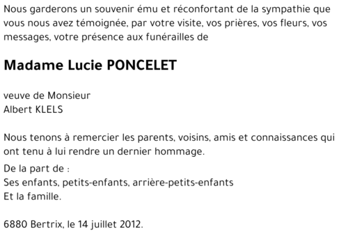 Lucie PONCELET