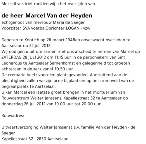 Marcel Van der Heyden