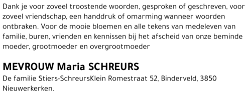 Maria Schreurs