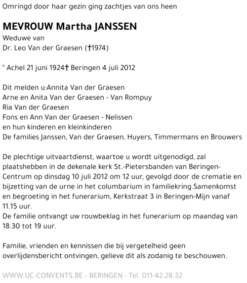 Martha Janssen