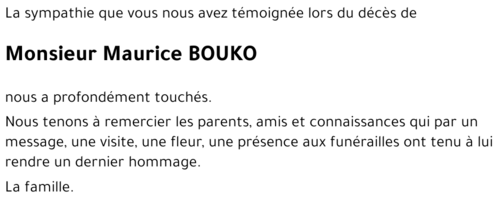 Maurice BOUKO