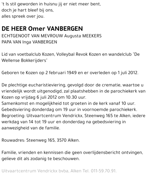 Omer Vanbergen