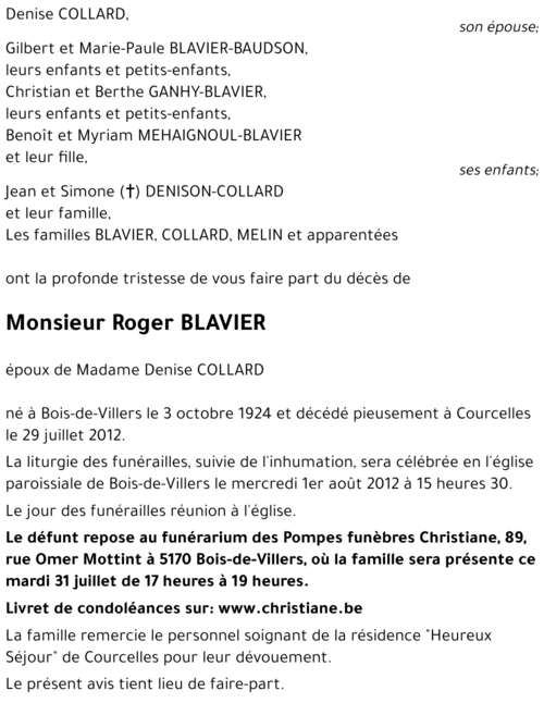 Roger BLAVIER