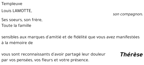 Thérèse LAMONT