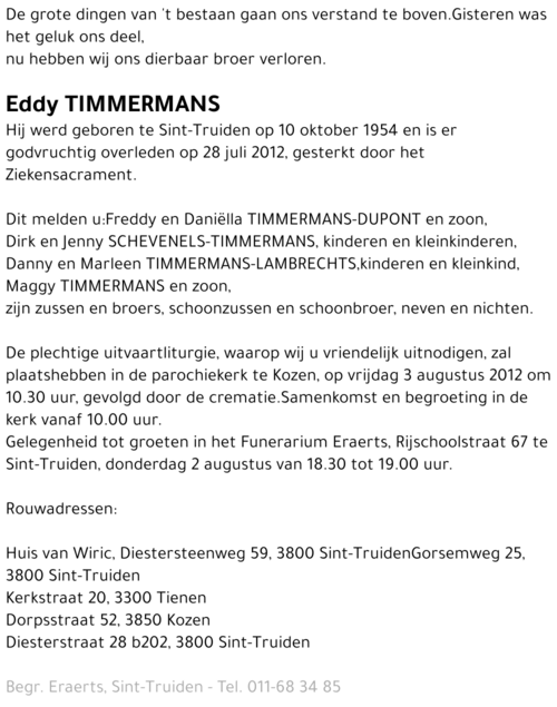 Eddy Timmermans