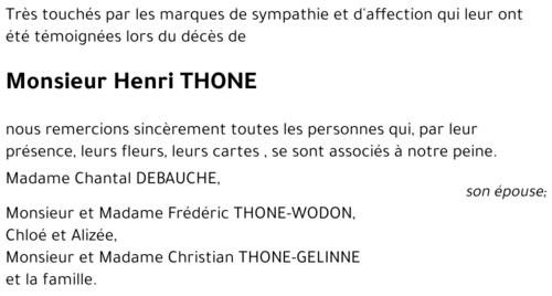 Henri THONE