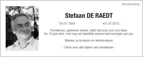 Stefaan De Raedt