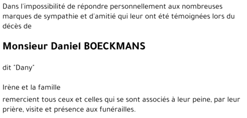 Daniel BOECKMANS