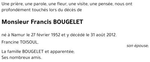 Francis BOUGELET