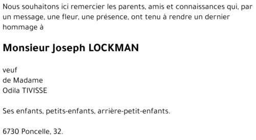 Joseph LOCKMAN