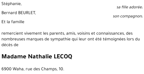 Nathalie LECOQ