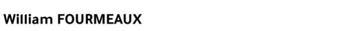 William FOURMEAUX