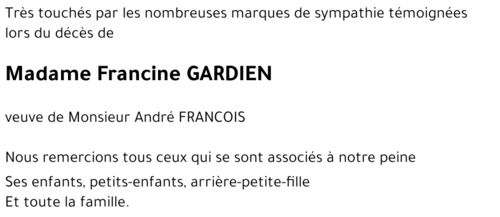 Francine GARDIEN