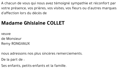 Ghislaine COLLET