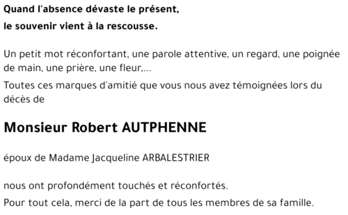 Robert AUTPHENNE