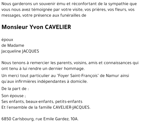 Yvon CAVELIER