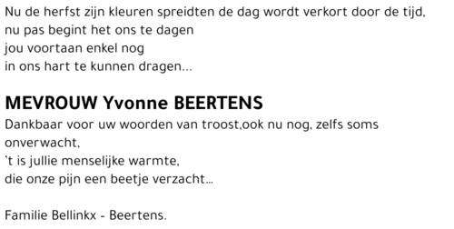 Yvonne BEERTENS