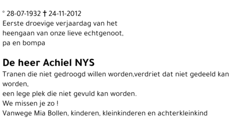 Achiel Nys