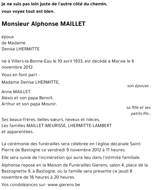 Alphonse MAILLET