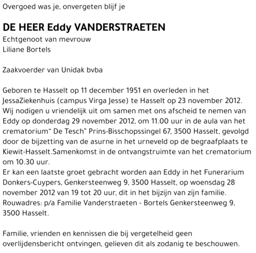 Eddy Vanderstraeten
