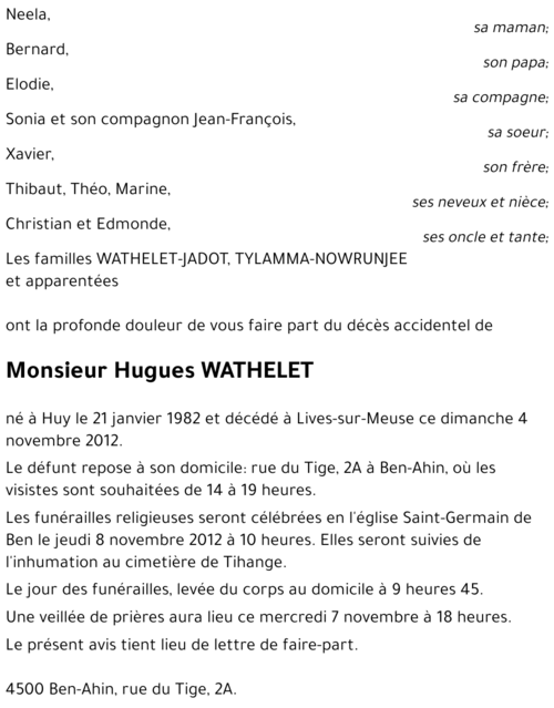 Hugues WATHELET
