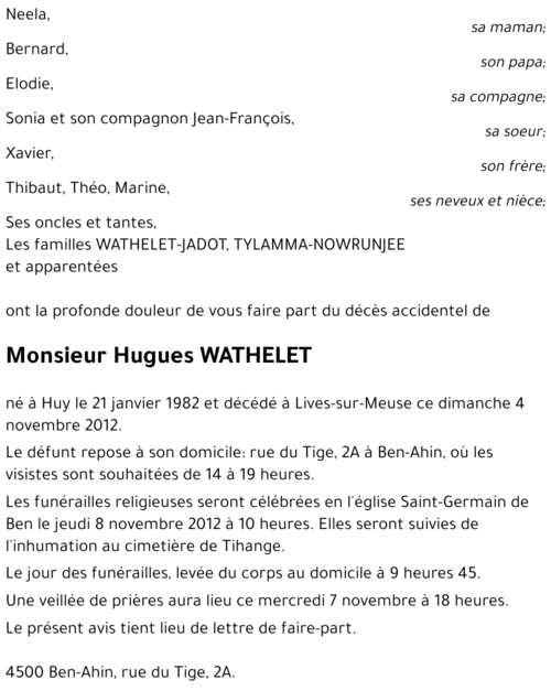 Hugues WATHELET