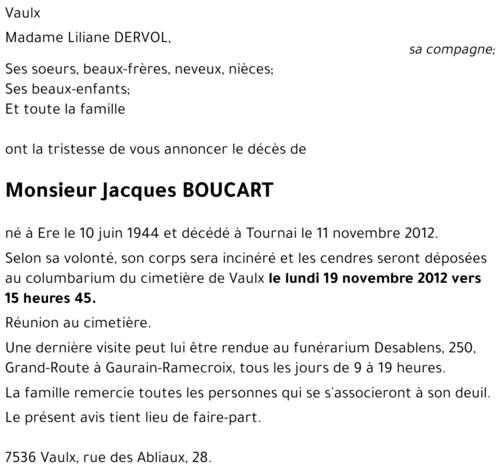 Jacques BOUCART