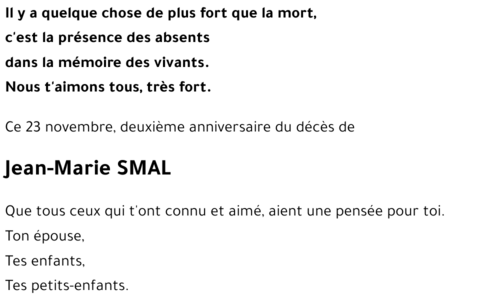 Jean-Marie SMAL