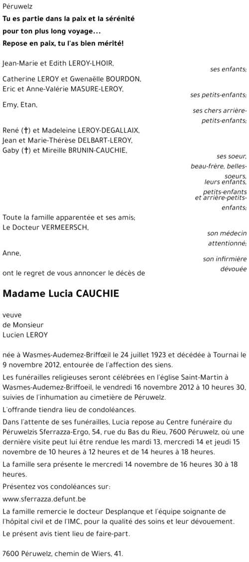 Lucia CAUCHIE
