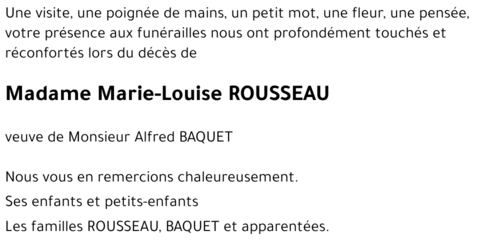 Marie-Louise ROUSSEAU