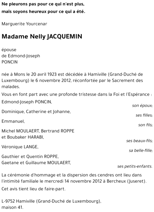 Nelly JACQUEMIN
