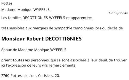 Robert DECOTTIGNIES