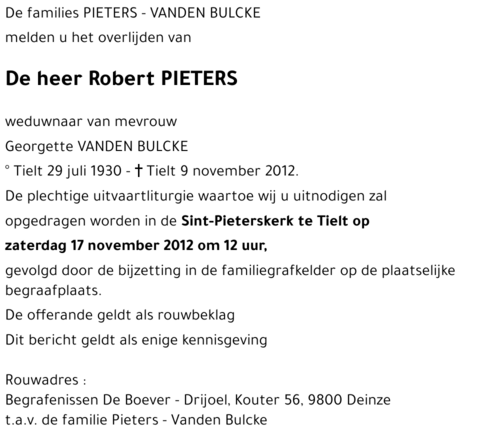 Robert PIETERS
