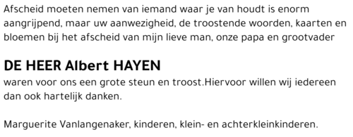 Albert HAYEN