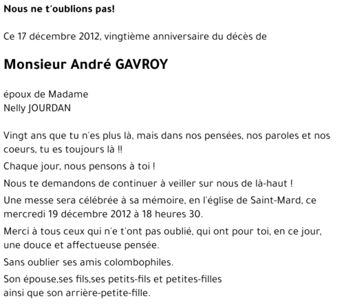 André GAVROY