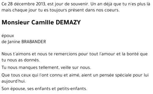 Camille DEMAZY