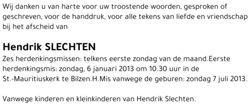 Hendrik SLECHTEN
