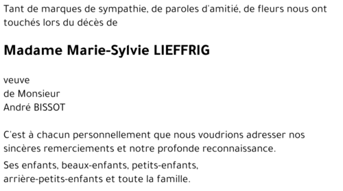 Marie-Sylvie LIEFFRIG