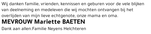 Mariette BAETEN