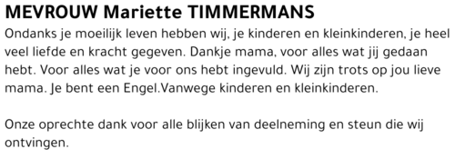 Mariette TIMMERMANS