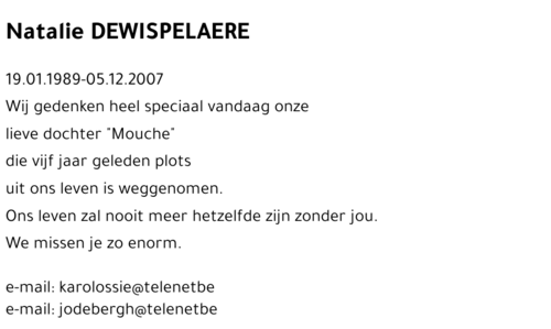 Natalie Dewispelaere