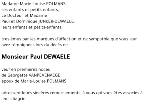 Paul DEWAELE