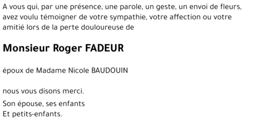Roger FADEUR