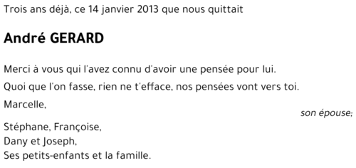 André GERARD
