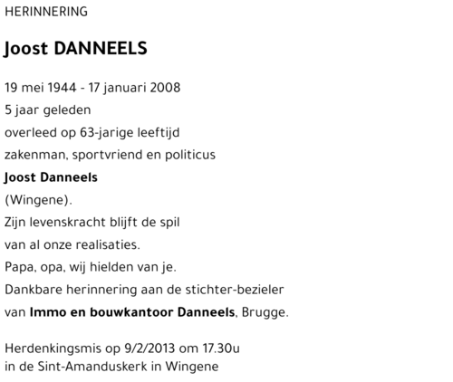 Joost DANNEELS