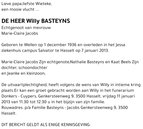 Willy Basteyns