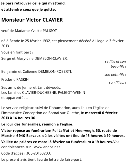 Victor CLAVIER