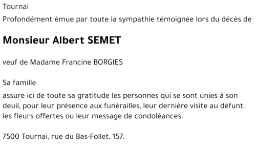 Albert SEMET