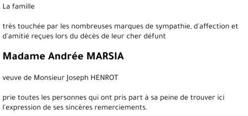 Andrée MARSIA