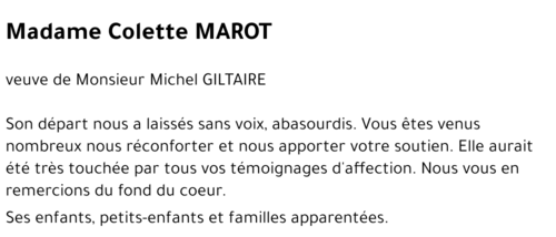 Colette MAROT
